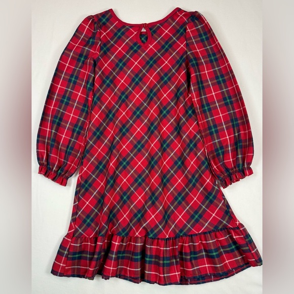 DISNEY‎ STORE Girls Plaid Mickey Minnie Ice Skating Christmas Nightgown 5-6 Cozy - Picture 10 of 12